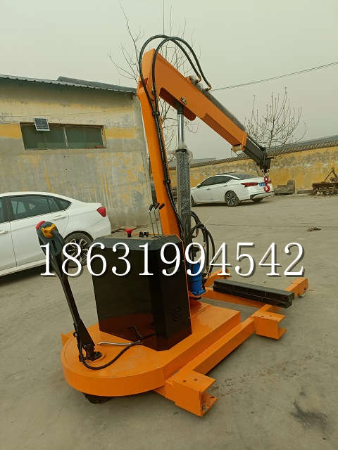 圣方济各堂区自卸车厢随车吊 自制轮式四不像起重机 四驱平板吊 5吨 贵盛